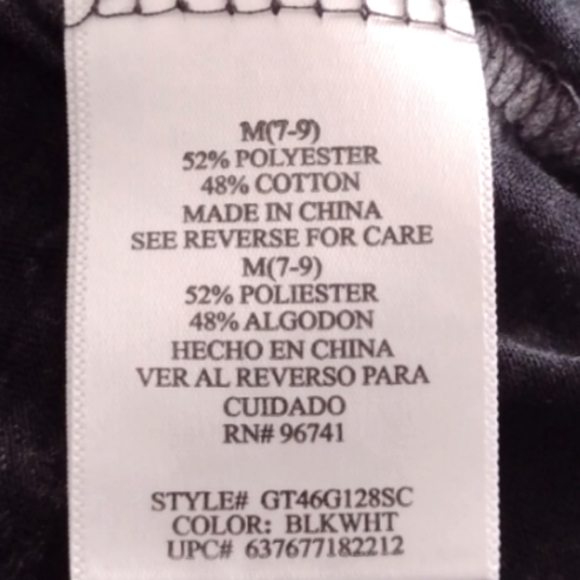 Rocker Girl Black "Holiday 💋 Hot Mess" Acid-Wash Short Sleeve Tee - Picture 9 of 10